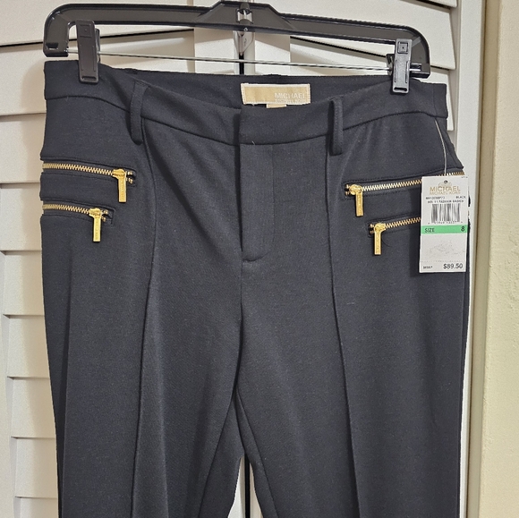 Michael Kors Ponte Knit Black Pants - Picture 2 of 10